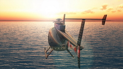 图像 CG 直升机