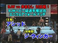 大日本プロレス2002年上半期総集編 赤まむし対抗戦１ アシッド（王者） vs ジ・ウィンガー
