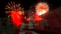 Image CG synthesis Fireworks