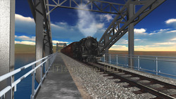 Image CG steam locomotive