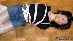 Confinement 24 Hours - Nanako was Bound and Tapegagged - Nanako was Hogtied and Brown Tapegagged