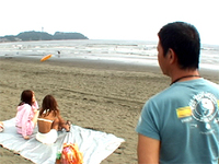 Check the original swimsuit! Turbulent age part 1 katase Enoshima Beach exploring in rumors