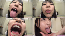 Shiori Kuraki - Smell of Her Erotic Long Tongue and Spit Part 1
