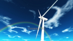 Windmill propeller CG footage