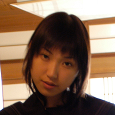 Dark-haired school girl Fujimori