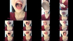 【口・唇・舌フェチ】超美人お姉様のお口をスマホで撮影させてもらった