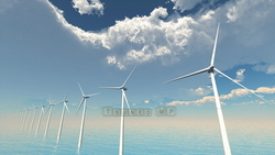 图像 CG 螺旋桨风力发电机