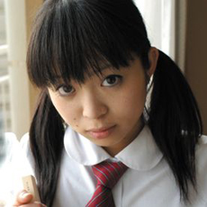 Dark-haired school girl Hoshino tsugumi