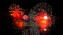 Image CG synthesis of fireworks