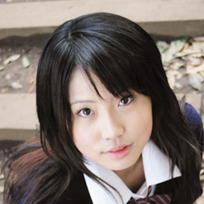 Dark-haired school girl Fujita and breakup