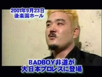 대 일본 프로 레슬링 2002 년 상반기 검거 섀도 WX vs 조셉 스 윙 어 vs BADBOY 포