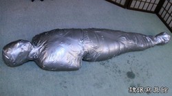 Mummification for Japanese MILF Miki in Leotard and Pantyhose - Part 3